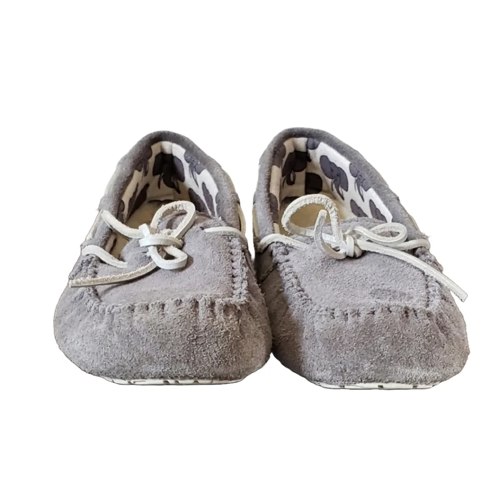 UGG Australia Ryder Elephant Kid's Gray Suede Slippers Size 3